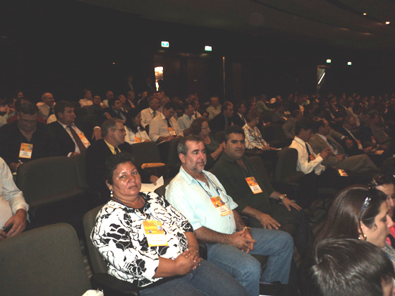 Vereadora Onilda, Zinho Cantori e Marcelo Otaviano no V Fórum de Vereadores, em Brasília