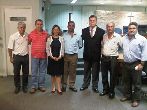 Celso da Silva (presidente da Câmara de Severínia), Zinho Cantori, Graça, Toninho, Mauricio Hofmann, Nardo Gurjon e Marcelo Otaviano