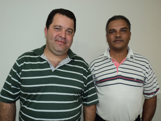 Vereadores Fabinho da Delegacia e Toninho do Sindicato