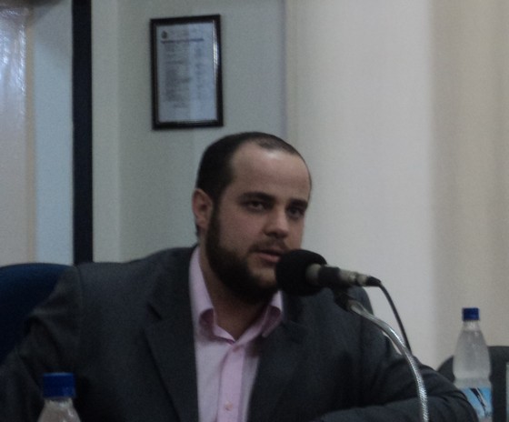 Rene Augusto Pires, gerente da empresa USE CARD, de Pirassununga: apresentação e explicação sobre credenciamento e benefícios do cartão alimentação