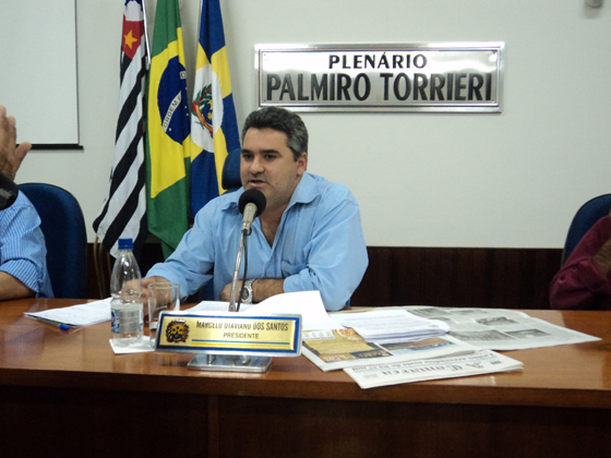 Presidente do Legislativo: Marcelo Otaviano dos Santos