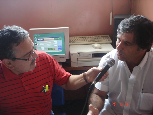Dr. Lemo durante gravação 