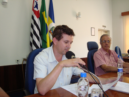 Nilton Fiorot e Gilberto Arroyo, na audiência pública do dia 29