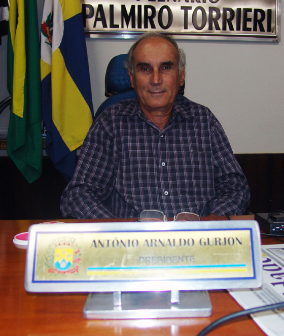 Nardo Gurjon - presidente do Legislativo