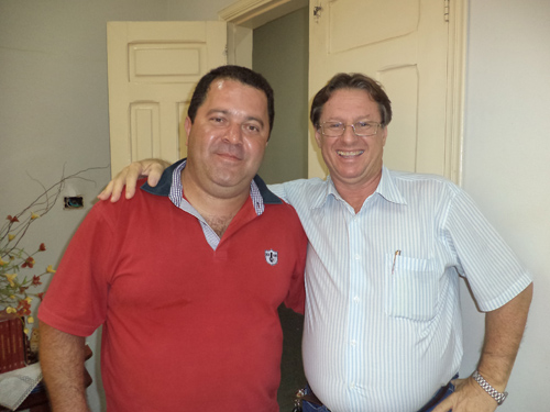 Vereador Fabinho e o suoerintendente do Saemap, José Aparecida Lemo