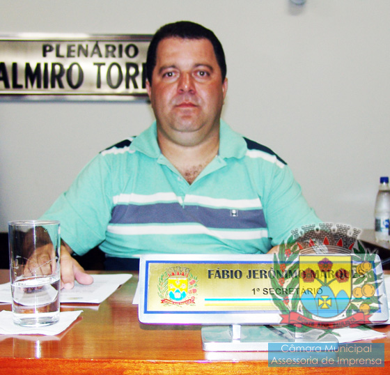 Vereador Fabinho da Delegacia - 1º secretário