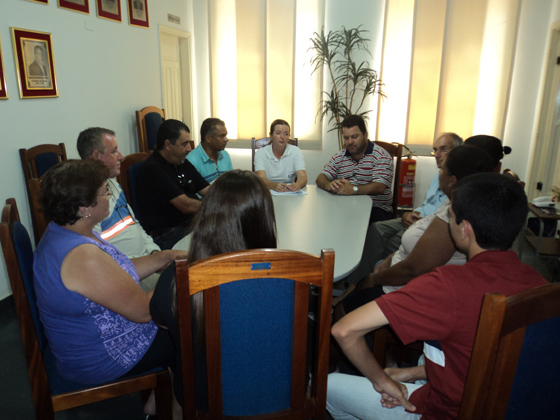 Reunião da Mesa Diretora com estagiários e seus responsáveis e a representante da Acimap/Proe 