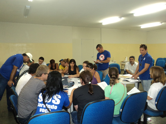 Treinamento dos novos agentes de controle de vetores realizado bo dia 1º de março