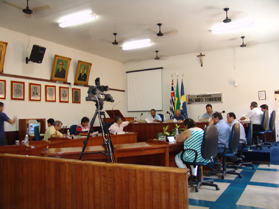 Vereadores durante a última sessão ordinária do ano 