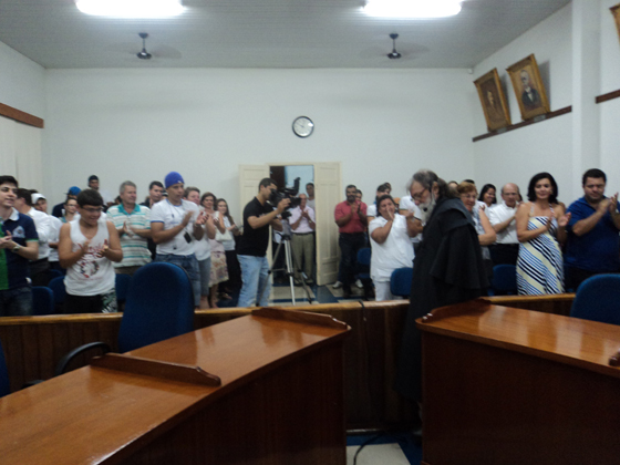 Vereadores entre o público que prestigiou o evento
