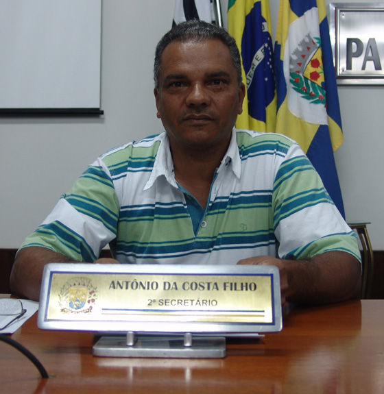 Vereador Toninho do Sindicato: 2º secretário da Mesa Diretora