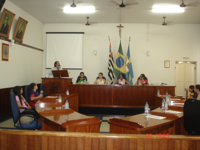 Participantes da sessão ordinária mirim