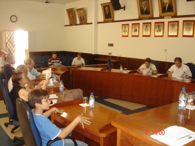 Vereadores presentes na audiência pública