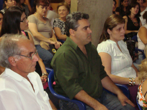 Nardo Gurjon e o presidente Marcelo Otaviano com sua esposa Patrícia