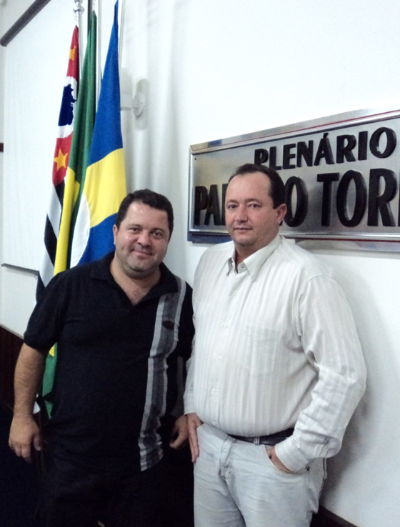 Fabinho da Delegacia  e vereador Té