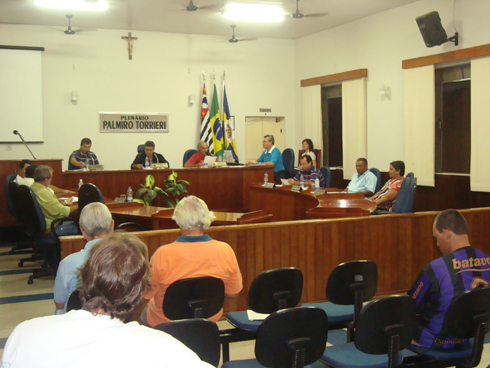 Vista parcial do Plenário Palmiro Torrieri durante a última sesão de fevereiro