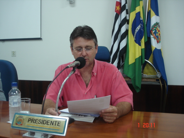 Luiz Carlos Geromini, presidente da Câmara Municipal