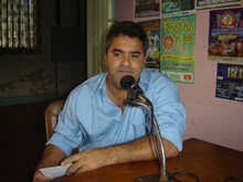 Presidente da Câmara durante programa de rádio
