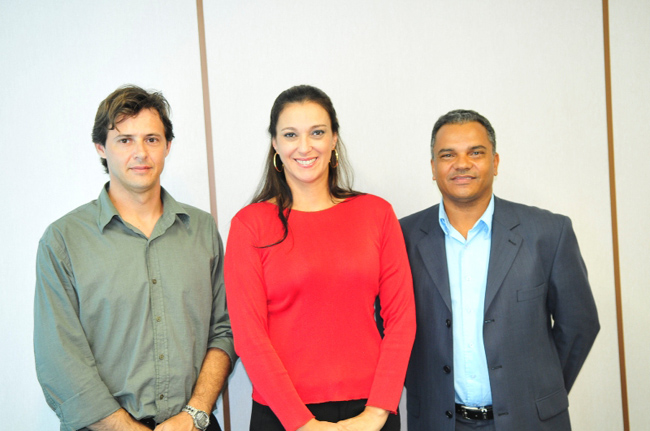 José Roberto, Rita Passos e o vereador Toninho